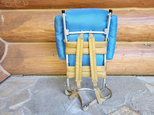 JANSPORT (USA) Zaino Vintage K2 Division Telaio Esterno Giovani Escursionismo 25" Blu - Foto 1 di 23