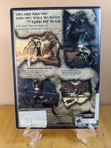 God of War (Sony PlayStation 2, 2005) Black Label, CIB, Complete, Tested & Works - Picture 2 of 4