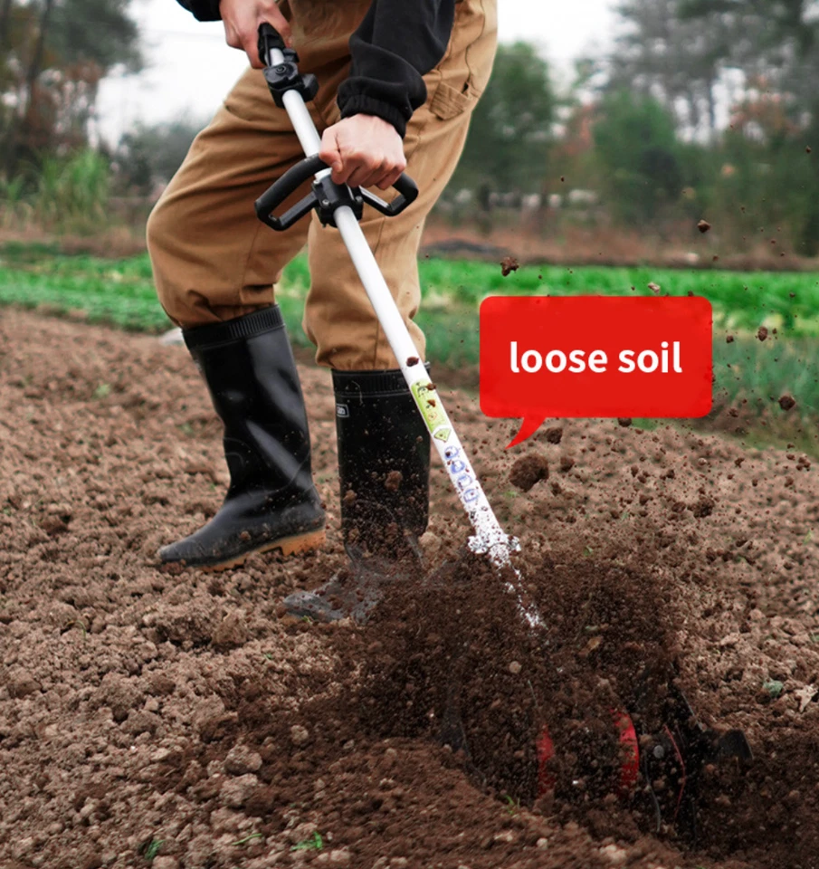 Backpack 4 Strokes Weed Wacker Trimmer Edger Lawn Rotary Scissors 2 poles GX50 - Image 2 of 4