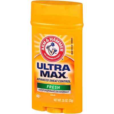 Arm & Hammer Ultra Max Solid Men Antiperspirant Deodorant, Fresh, 2.6 oz, 3 Pack