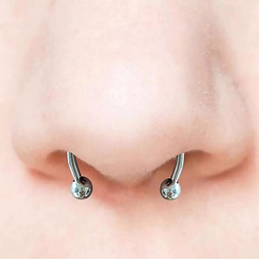 Freshbread】2 Pcs Fake Clip on Spring Nose Septum Ring Earring Non Piercing  Unisex Jewelry | Shopee Singapore