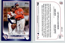 Juan Soto Ozzie Albies 2022 Topps Update Royal Blue Parallel US310 Rivalry Love