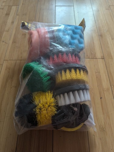 Holikme 30er Pack Bohrbürste Aufsätze Set, Scrubb Pads & Schwamm, Power Scrubber