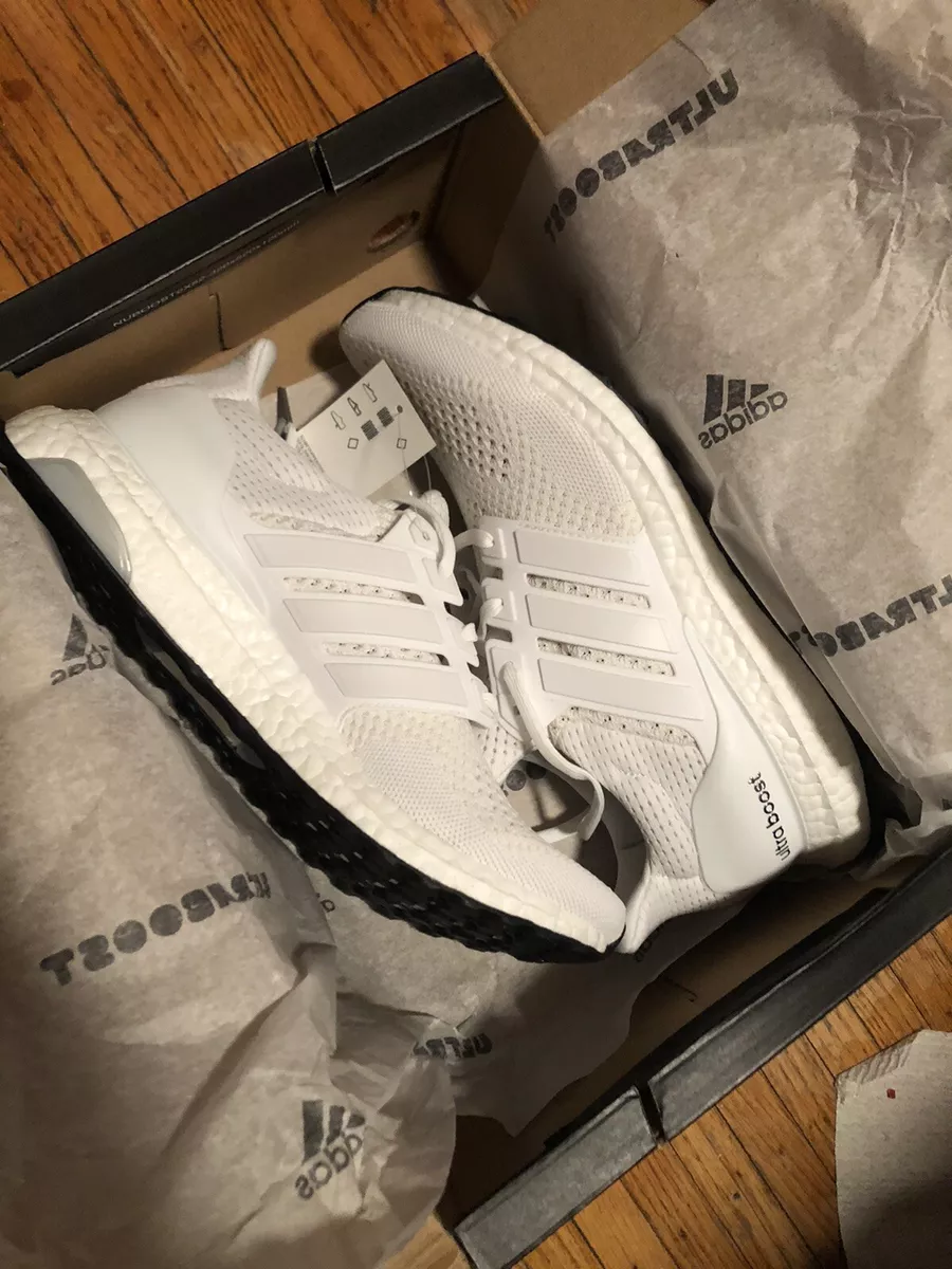All white ultra boost size 9 cheap
