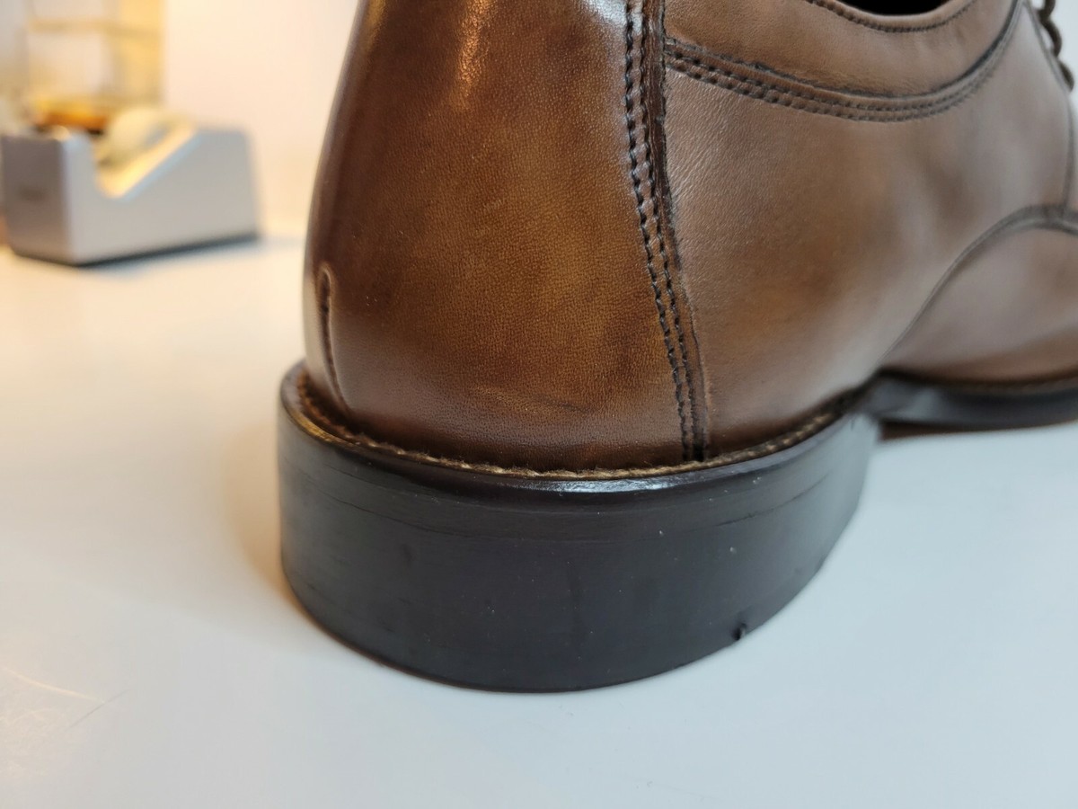 Johnston&Murphy Men Leather Brown Ankle Boots Dress Shoes Edge Dressing Sz.13 Men main image 2