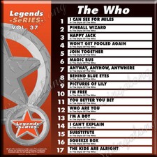 KARAOKE CD G LEGEND SERIES Vol 37 The Who NEW In Plastic With Print