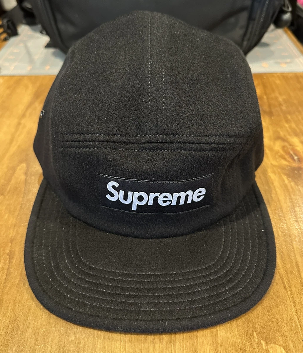 Supreme wool best sale camp cap black