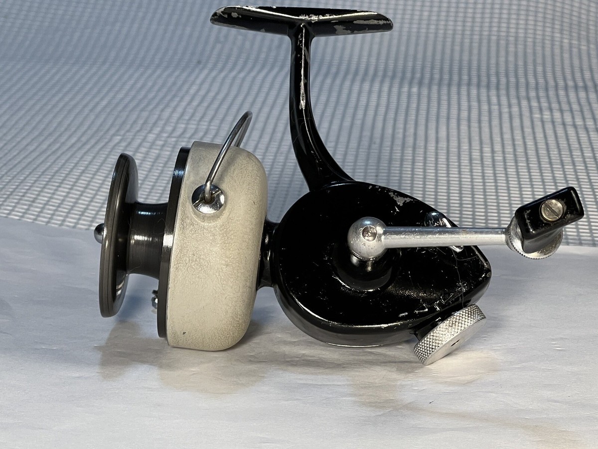 ABU 444 Vintage Spinning Reel Black Satin & Off-White Bezel
