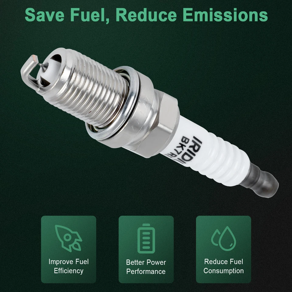 8x bujías de iridio y platino para Audi R8 2011-2012 y 2014-2015 4,2 L V8 Foto 4 de 4