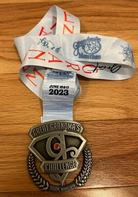2023 GREAT GRANDMA'S CHALLENGE Marathon 5k Finisher Medal Duluth Minnesota Race
