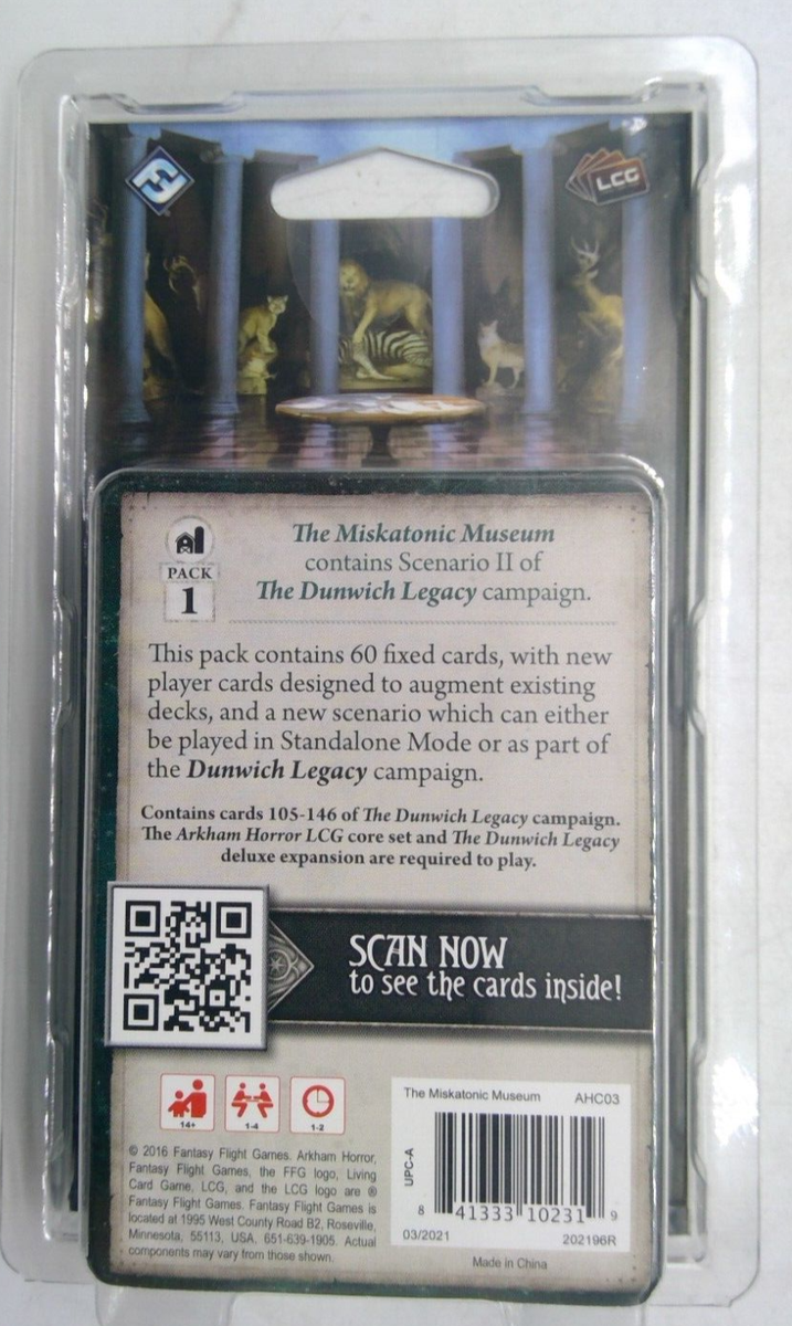 arkham horror card game miskatonic museum Amazon.com: AH LCG: The Miskatonic Museum : Toys & Games main image 1