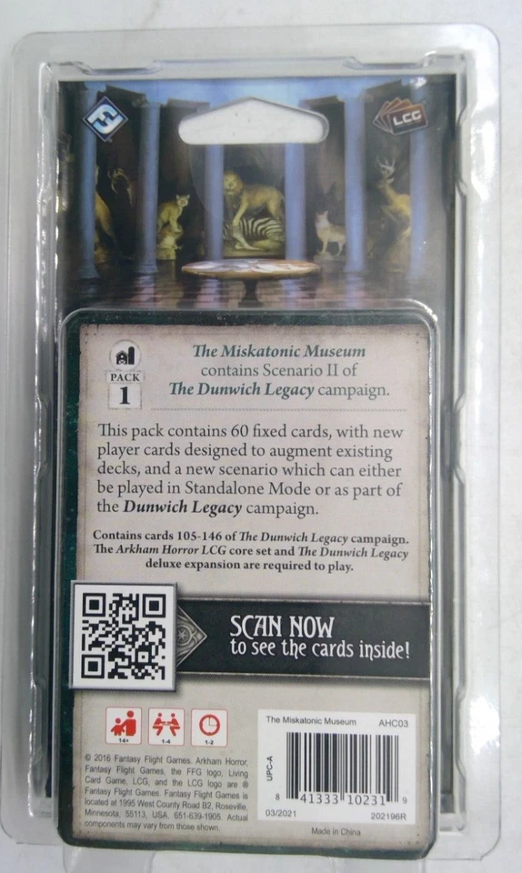 ARKHAM HORROR CARD GAME ~ MISKATONIC MUSEUM EXPANSION BRAND NEW - Image 2 of 2