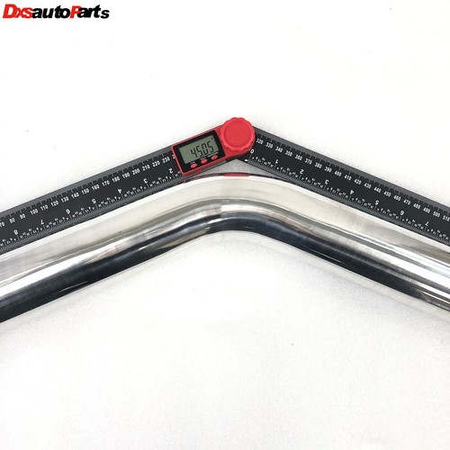 Universal 2.5" 63.5mm O.D. 45 Degree Aluminum Piping Pipe Tube Bend Intercooler - Picture 5 of 5