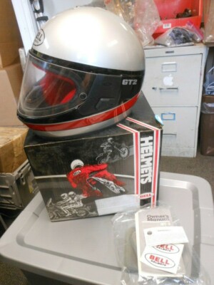Vintage NOS Bell 1986 GT2 Full Face 7 1/4 Helmet w/ Push