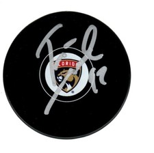 TOMAS NOSEK FLORIDA PANTHERS SIGNED AUTOGRAPHED LOGO PUCK WITH COA