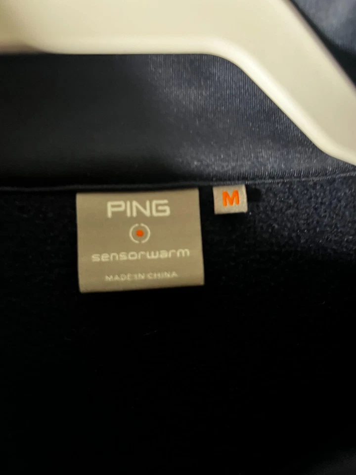 Ping Golf Shirt Mens M Blue Long Sleeve 1/4 Zip Pullover Outdoor Sensorwarm - Image 4 of 4