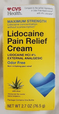 CVS Health Maximum Strength Lidocaine Pain Relief Cream EXP 06/27