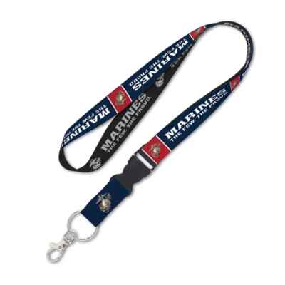 UNITED STATES MARINES LANYARD KEYCHAIN DETACHABLE BUCKLE 1'' WIDTH 22'' LENGTH