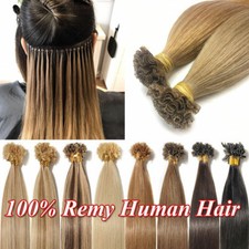 200 Strähnen Keratin Bonding Extensions Russisch Echthaar Haarverlängerung Glatt
