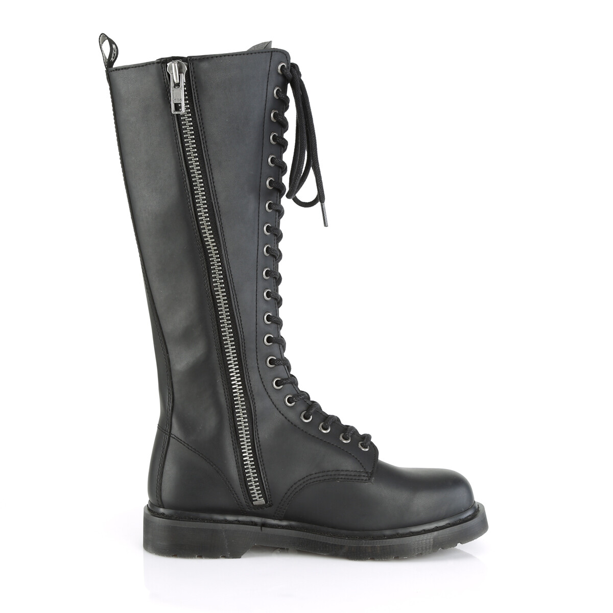 【レア】90s Lands’End black nylon military Black 8 Eyelet Lace Up Military Combat 90s Vintage Grunge