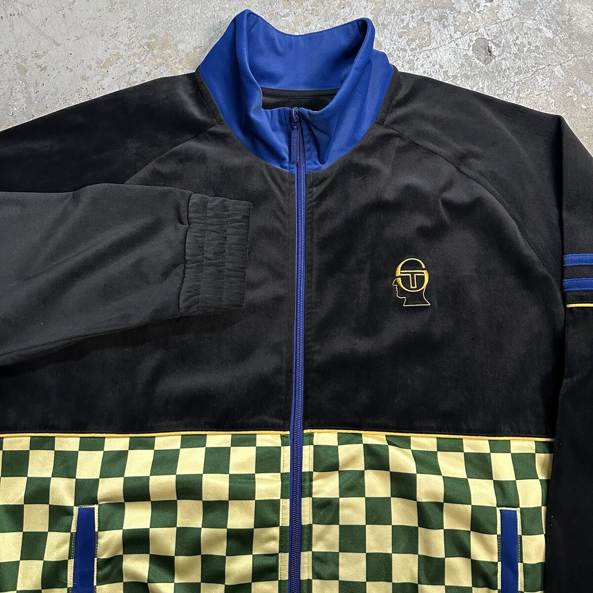 Brain Dead x Sergio Tacchini Black Checkered Velour Brain Dead x Sergio Tacchini Black Checkered Velour