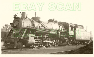 8E234 RPPC 1948/1960s SL-SF FRISCO RAILROAD 2-8-2 ENGINE #4011 FT SMITH AR