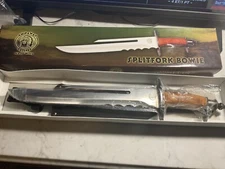Chipaway Cutlery CW-169CB Splitfork Bowie Knife 14” Stainless Steel Blade