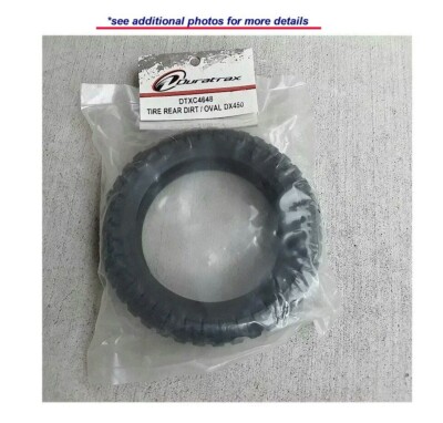 RC Duratrax DTXC4648 Tire Rear Dirt Oval DX450 Motorcycle Kyosho YZ250 Graupner