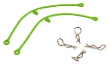 Secured Body Clip (4) with 85mm Connecting Link for 1/10 Scale