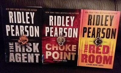 3 BOOKS BY RIDLEY PEARSON: THE RISK AGENT; CHOKE POINT; & THE RED ROOM ...