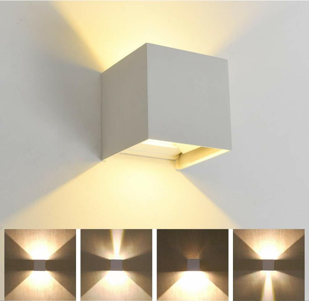 Applique Da Parete LED MOKEKA - 2 Pezzi 12W 4000K, IP65 Impermeabile, Angolo Regolabile - Foto 10