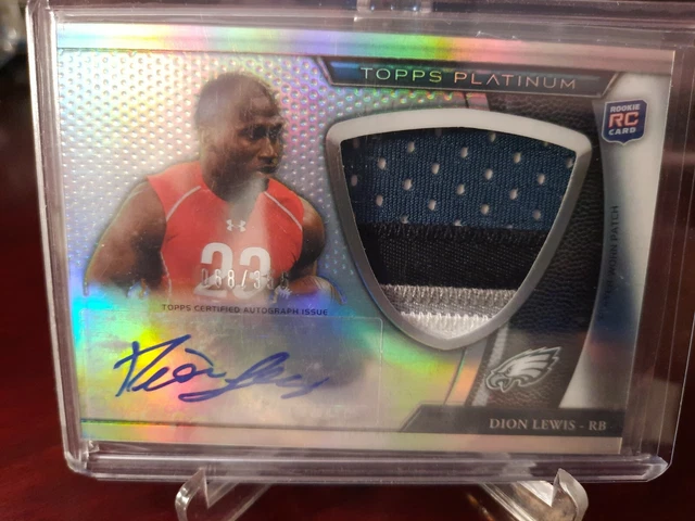 2011 Topps Platinum Refractor #68/356 Dion Lewis #51 RPA Rookie Jumbo Patch Auto