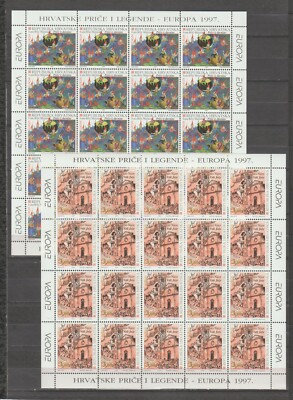 s39812 KROATIEN 1997 POSTFRISCH ** EUROPA CEPT MSx2