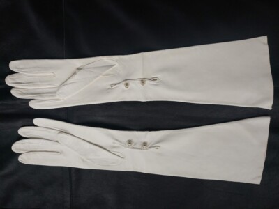 NEW VTG Size 8 - ITALY - UNLINED KID LEATHER GLOVES - FORMAL EVENT WEDDING GALA