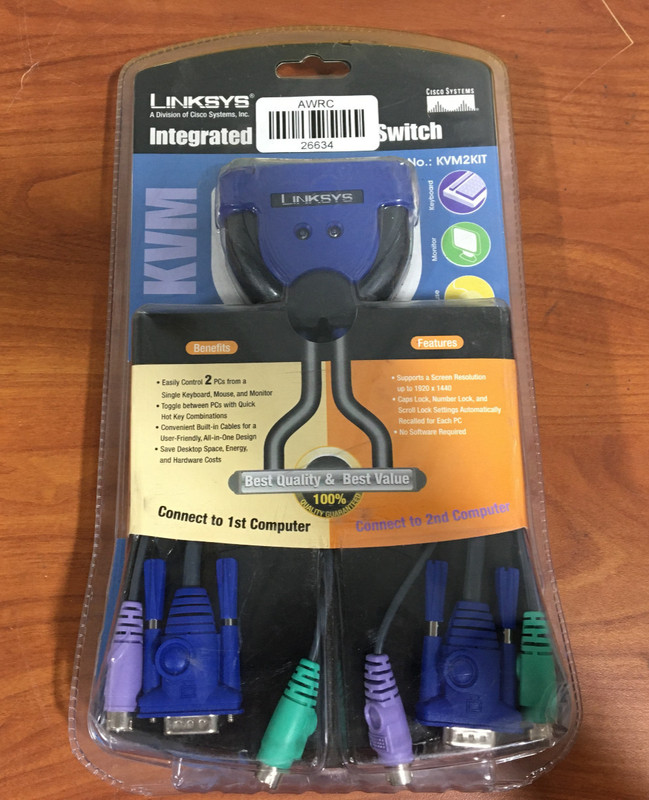 Linksys  Integrated KVM 2-Port Switch