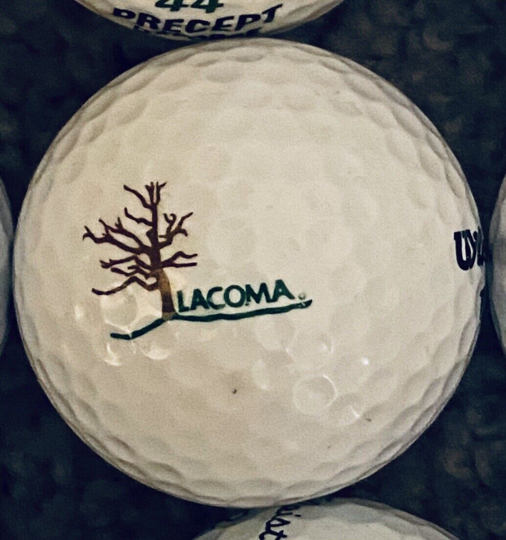 logo golf ball Lacoma Club, East Dubuque, Illinois