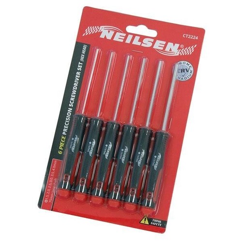 Neilsen Precision Hex Screwdriver Set 6pc Allen Key 1.5-4mm CR-V Tool Kit - Picture 3 of 3