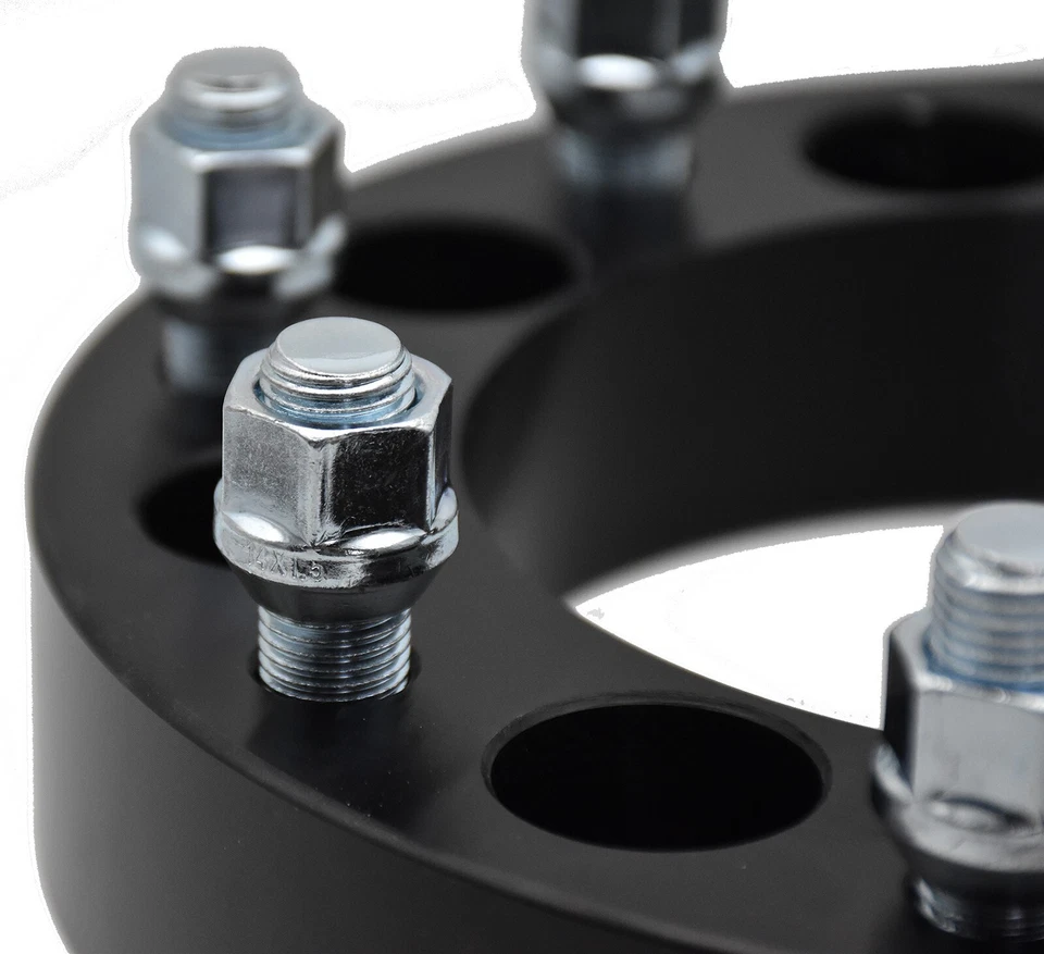 (4) 1.5" 8x6.5 to 8x180 Wheel Spacers Adapters fits Chevy Silverado 2500 HD GMC - Image 3 of 4