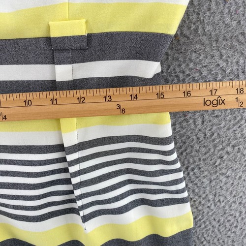 Calvin Klein Kleid Damen 10 gelb grau gestreift Etui knielang Karriere* - Bild 10 von 12