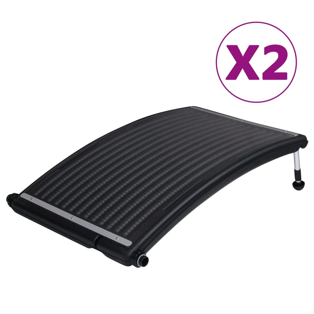 Vidaxl 1/2/3X Panel Calefactor Solar Para Piscina Curvada 72,5X46 Cm/110X65 Cm