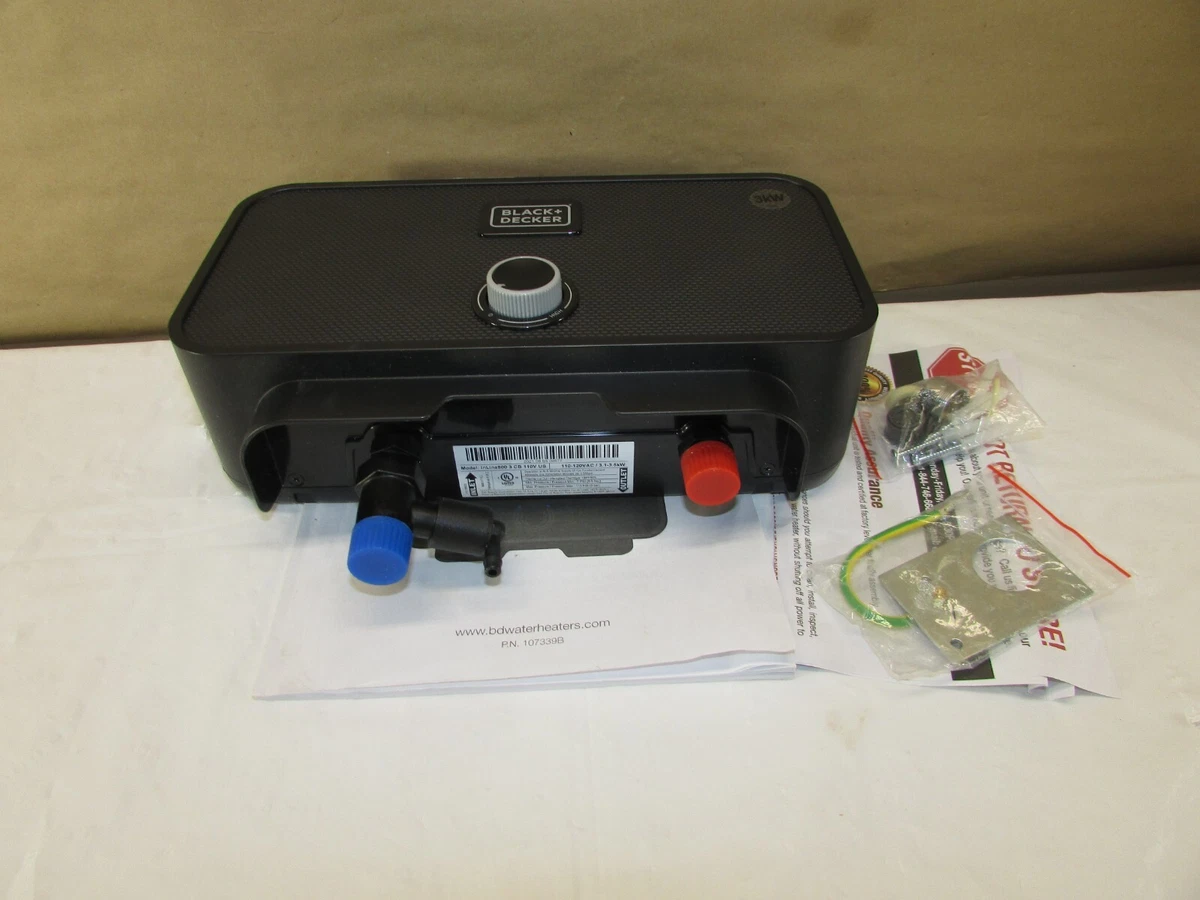BLACK+DECKER 3.5kW / 120-V 0.5 GPM Point Of Use Tankless Electric Water  Heater | eBay