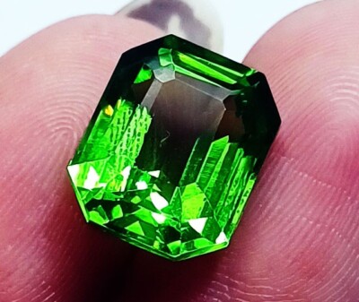 Natural Peridot Sparkling 9.50+ Ct Loose Gemstone Radiant Shape Certified