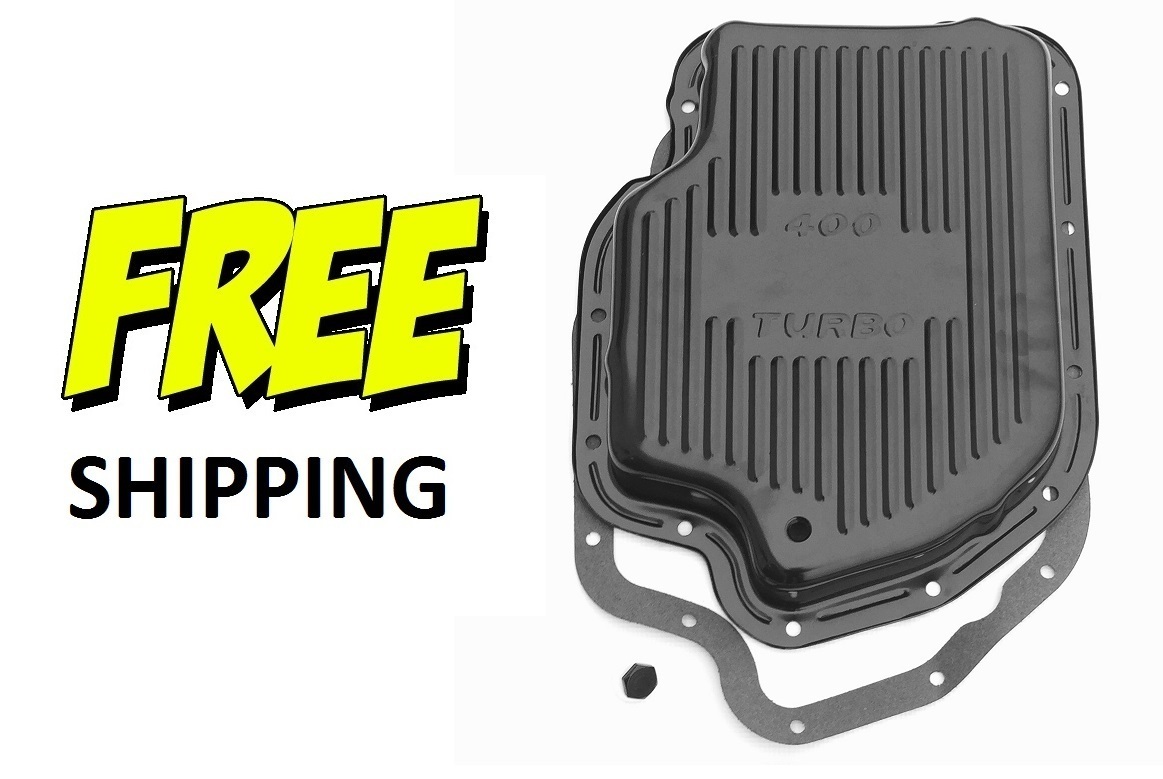 Chevy Turbo 400 Transmission Pan Steel w/ Gasket & Plug New Ready To Install NEW eBay