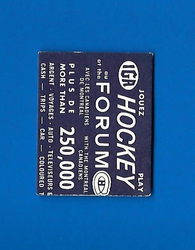 1967-68 IGA MONTREAL CANADIENS 67-68 NHL HOCKEY CARD 1-23 SEE LIST - Picture 14 of 118