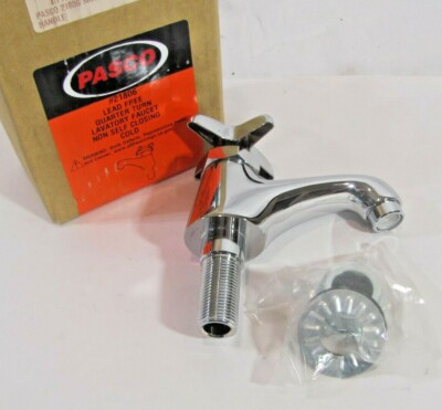 Pasco 21806 - Quarter Turn Cold Lavatory Faucet, Non-Self Closing, Chrome