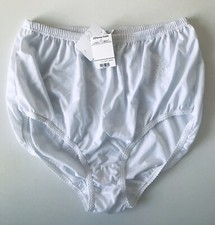 Vintage Rene Rofe Lingerie White Granny Panty Size 10 Flower Appliqu