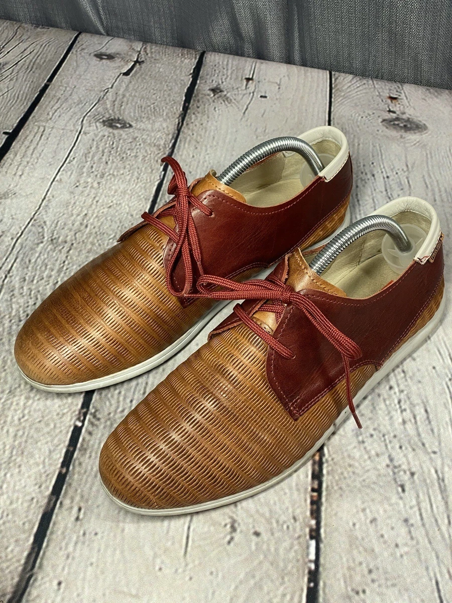 Pikolinos Mens Faro Orange Sneaker Shoes Size EU 41 US 8 Leather