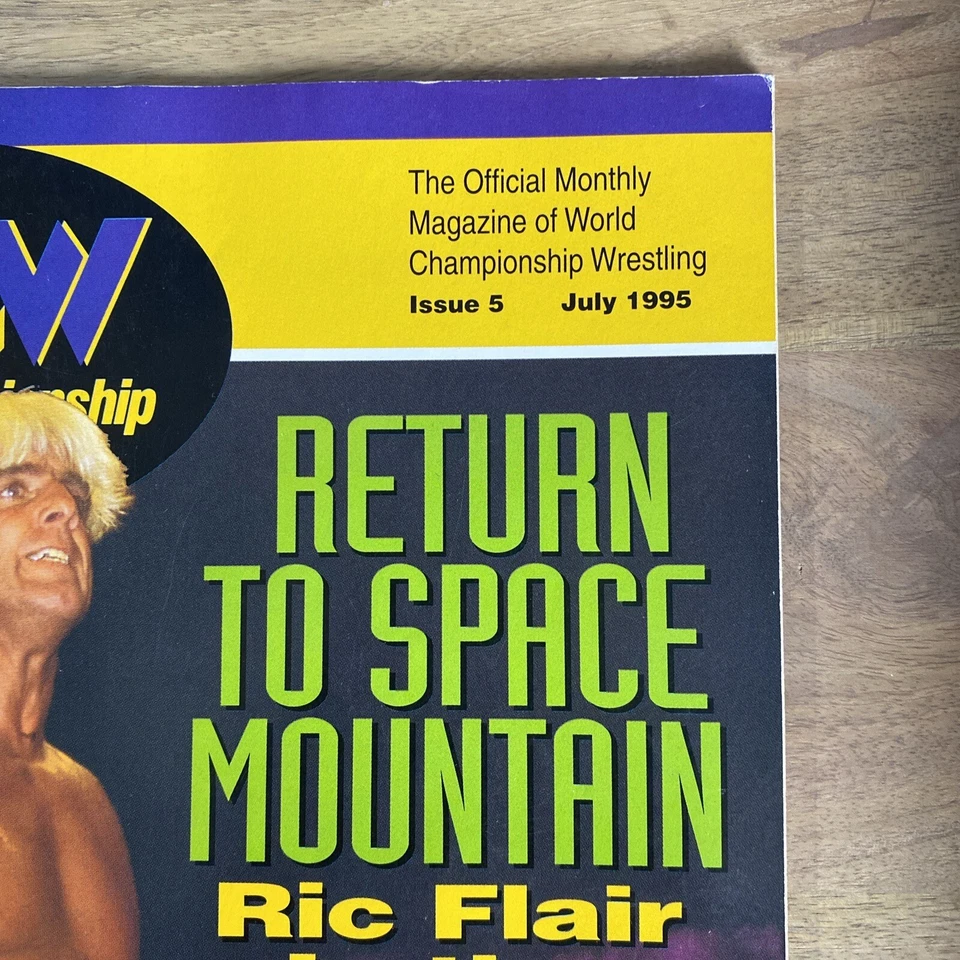 Revista de lucha libre WCW 1995 edición #5 Ric Flair está de vuelta, póster de Nasty Boys Foto 3 de 4