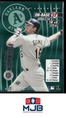 2001 MLB Showdown 1st Edition Jason Giambi #310 Oakland Athletics
