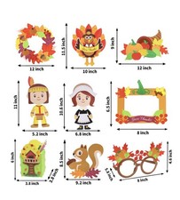 Make-A-Turkey Stickers Thanksgiving Crafts for Kids - Make A Face Multi